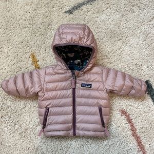 Patagonia Baby 6M Reversible Down Sweater Hoodie